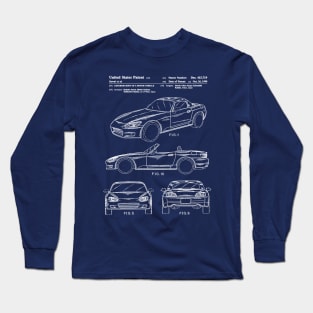 Honda S2000 Patent White Long Sleeve T-Shirt